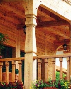 Parapete din lemn pentru exemple terase de autocopiere