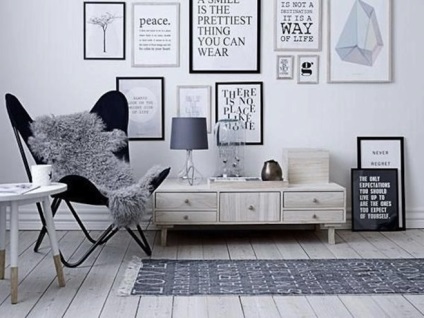 Casa în stil scandinav, design în interior