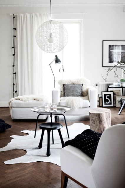 Casa în stil scandinav, design în interior