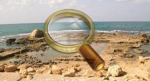 Az ókori római város, Caesarea Palesztinában, Izraelben