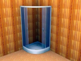 Cabină de duș în baie