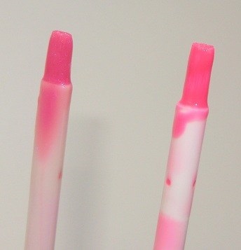 Două suculente frumos - luciuri de buze guerlain kisskiss luciu № 860 - roz florida - și dior dependent