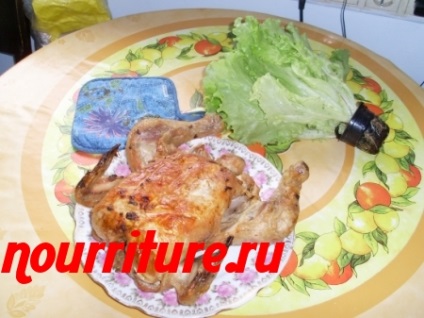 Töltött csirke (zöldséggel és sertéshússal) kulináris recept otthon
