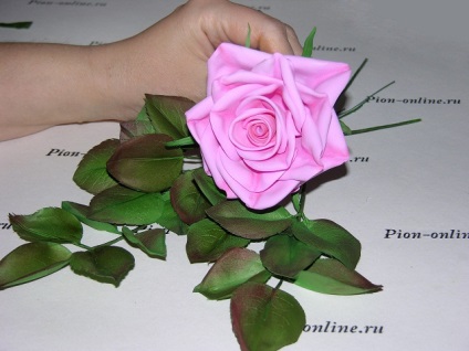 Foamiran mesterosztály a rózsa koszorú létrehozásáról