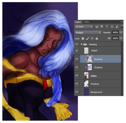 Cum de a desena un portret digital al unui super-erou în Adobe Photoshop