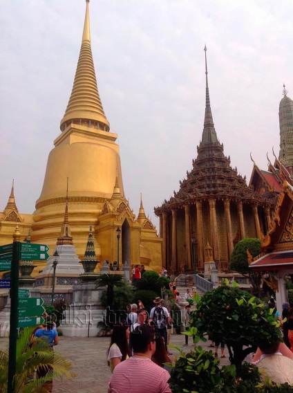 Palatul regal din Bangkok - palatul mare și templul lui Buddha de smarald (Wat kra keo)