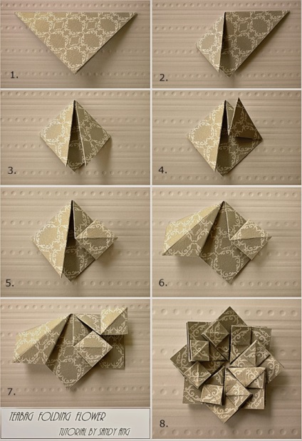 Modular schema de flori origami