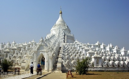 Myanmar, Minghong pagoda sinbume-paya - pagoda albă pentru o memorie luminată