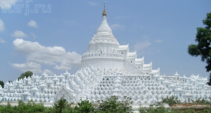 Myanmar, Minghong pagoda sinbume-paya - pagoda albă pentru o memorie luminată