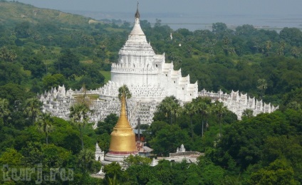 Myanmar, Minghong pagoda sinbume-paya - pagoda albă pentru o memorie luminată