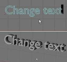 Setările de text 3D în blender