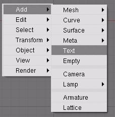 Setările de text 3D în blender