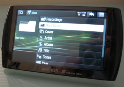 Prezentare generală a tabletei Internet Tablet Archos 5 Internet