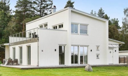 Decorarea fațadei casei în stil scandinav