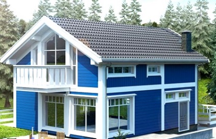A ház homlokzatának díszítése skandináv stílusban