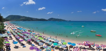 Patong Beach Phuket - fotografie, recenzii, hoteluri, cazare de închiriat, plajă, nisip și mare