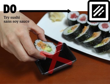 Reguli de utilizare a sushi și rulouri (14 fotografii) - trinitate