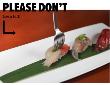 Reguli de utilizare a sushi și rulouri (14 fotografii) - trinitate