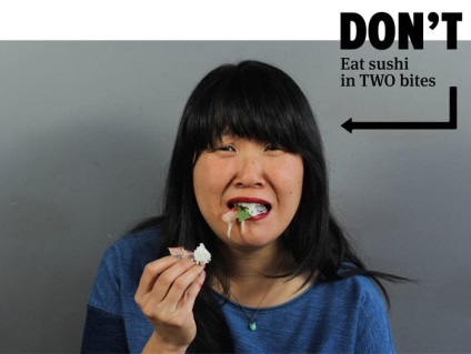 Reguli de utilizare a sushi și rulouri (14 fotografii) - trinitate