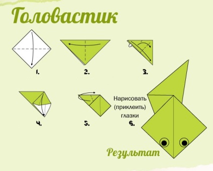 Instrucțiuni simple pentru plierea luminilor și spectaculoaselor origami - un copil într-o grădiniță