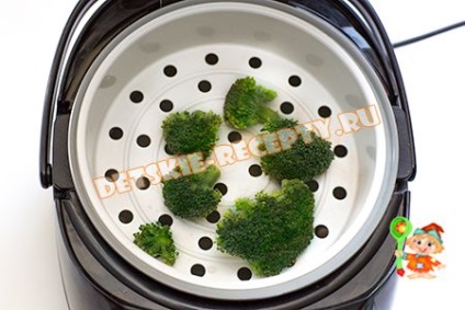 Puree broccoli pentru copii într-un magazin multi-pereche - o rețetă cu o fotografie, rețete pentru copii, mâncăruri
