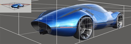 Desenarea perspectivei clădirii auto - principala resursă privind designul de transport