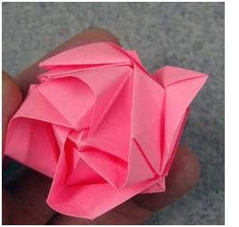 Rose origami az összeszerelési sémákban és a fotó mester osztályban