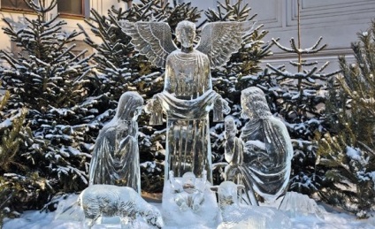 Karácsonyi den a történelem megjelenése szimbóluma egy csodálatos ünnep - a vásár a mesterek -