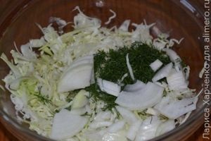 Salată din dovlecei și varză