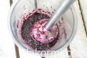 Mulberry, пюре със захар за зимата рецепта със снимка