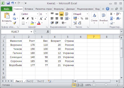 Sortarea și filtrarea în foi de calcul Excel