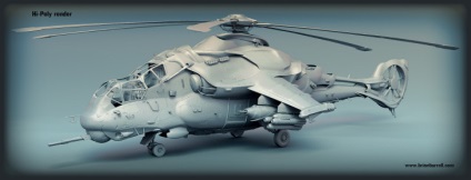 Crearea unui elicopter militar futurist MI-27r