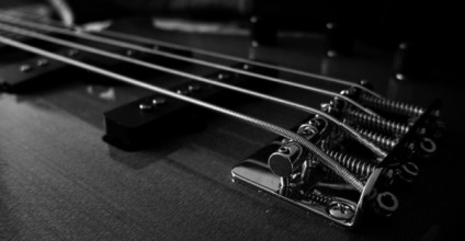Corzi pentru istoria chitară a aspectului și a caracteristicilor producției
