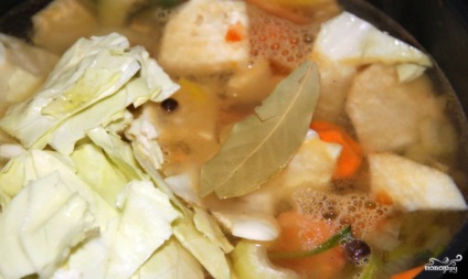 Burgonya leves zöldségekkel - lépésről-lépésre recept fotóval