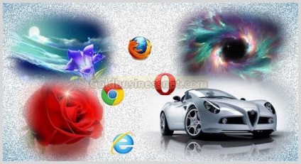 Témák a legnépszerűbb böngészők (Opera, Google Chrome és Mazil), a webhelyek létrehozása és