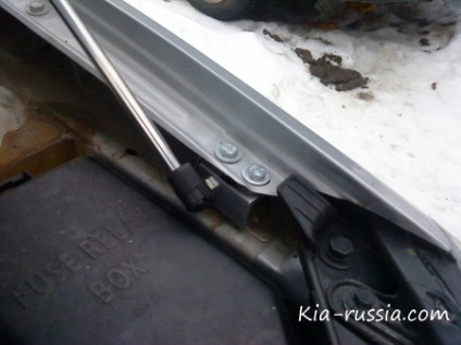 Instalarea opririlor de gazare ale capotei kiaro - totul despre mașinile kia, kia