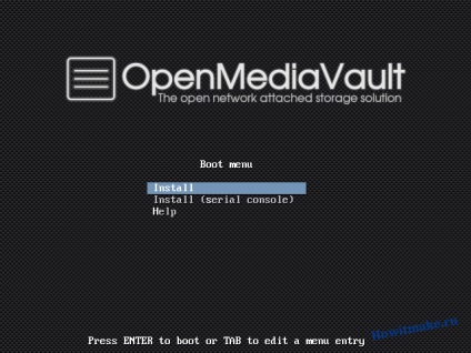 Instalarea versiunii openmediavault 2