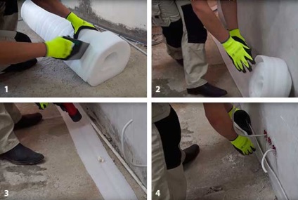 Izolarea termică a podelei cu o spumă sub șapă cu propriile mâini - cum se izolează podeaua cu penokleksom