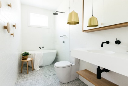 Fürdőszoba skandináv stílusban - díszítő szabályok és fotó ötletek
