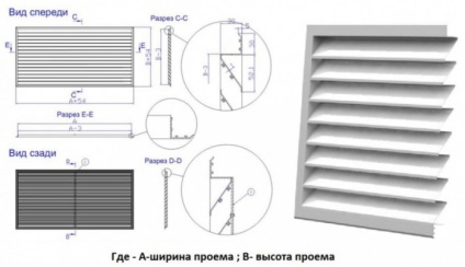 Grilă de ventilare pe dispozitivul fațadei, varietăți și proprietăți