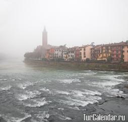 Verona în iarna, primăvara, vara, toamna - vremea în Verona de luni, climă, temperatură