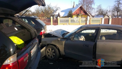 A közúti baleset a Grodno-i esküvői zsinór részvételével történt