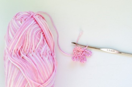 Tricotat floare în sling margele Fata de notebook - un site pentru fete de toate vârstele
