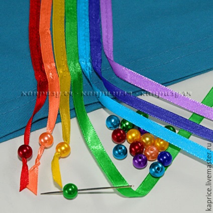 Luminos curcubeu de panglici decora un tricou pentru copii - târg de meșteri - manual, manual