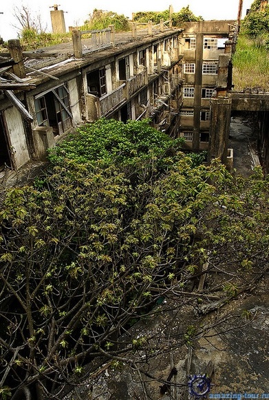 Oraș abandonat pe insula Gankadzhima