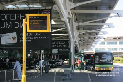 Terminale de aeroport din Lisabona, cum să ajungi acolo, ordine de taxi, articole de informare