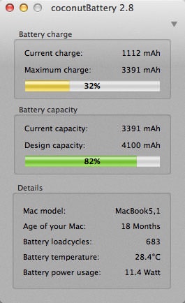 Macbook baterie