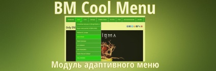 Bm cool menu - modul simplu și gratuit de meniu adaptabil pentru joomla 3