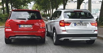 Bmw x3 împotriva mercedes glk high stakes, revista auto autobild ukraine - teste