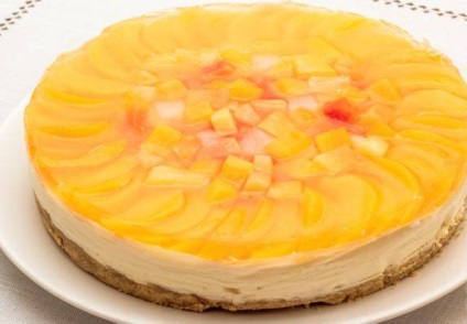 Cheesecake fără coacere cu fructe - rețetă pas cu pas cu fotografie